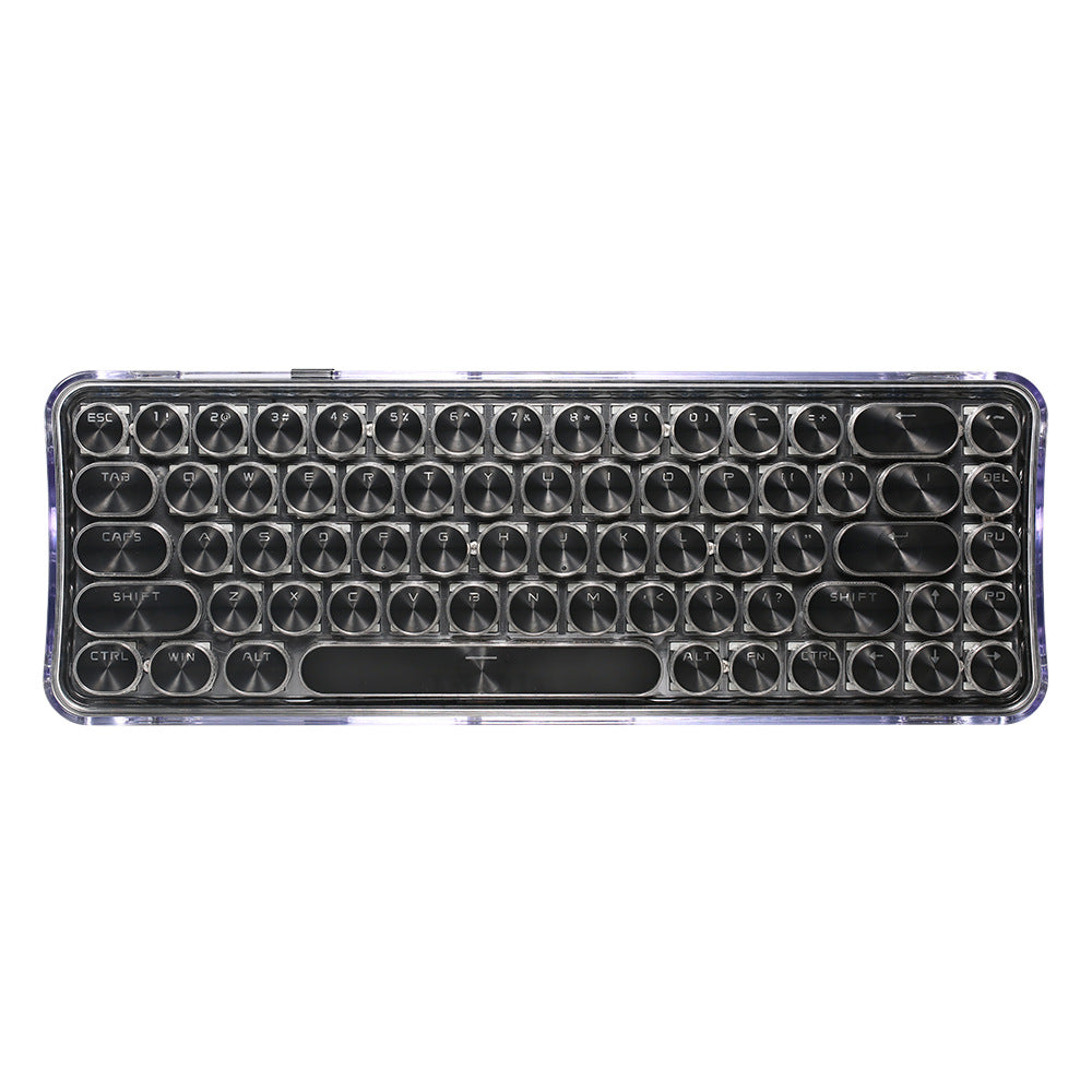 Wireless 68 Keys Punk RGB Gaming Mechanical Keyboard