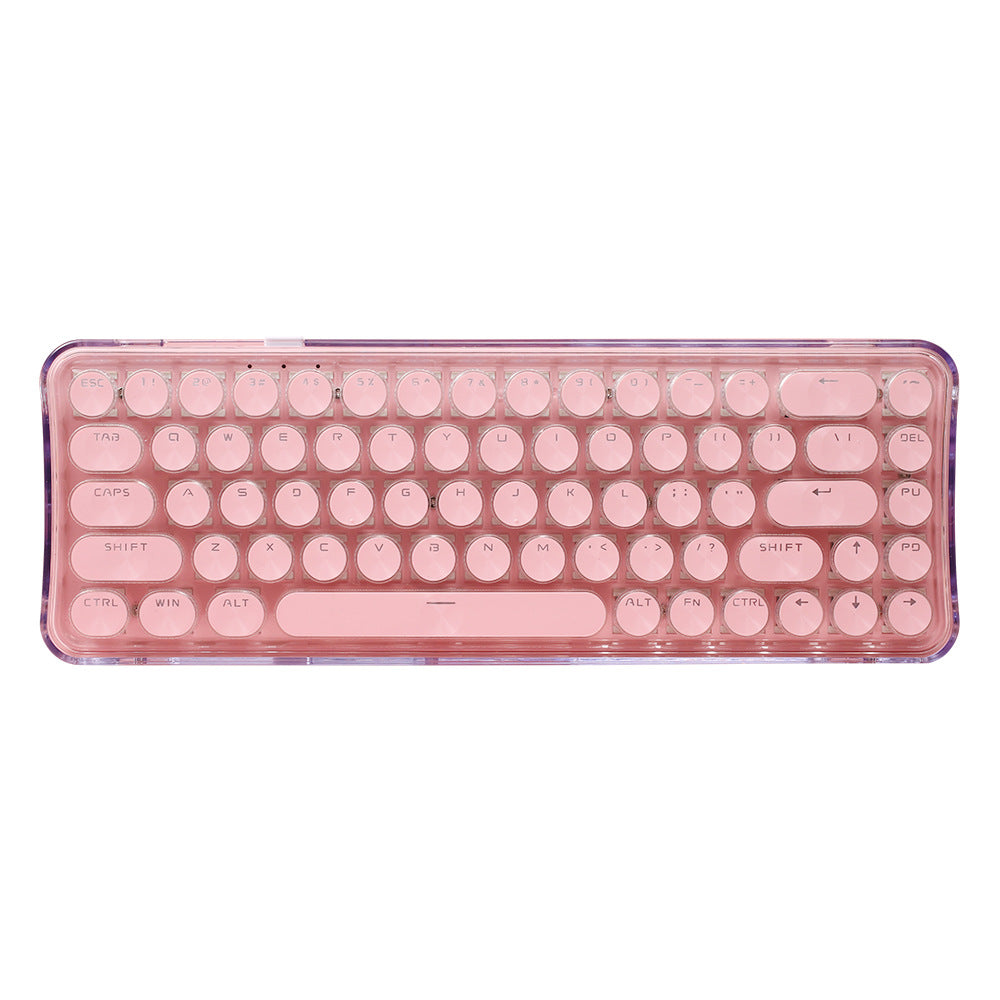 Wireless 68 Keys Punk RGB Gaming Mechanical Keyboard