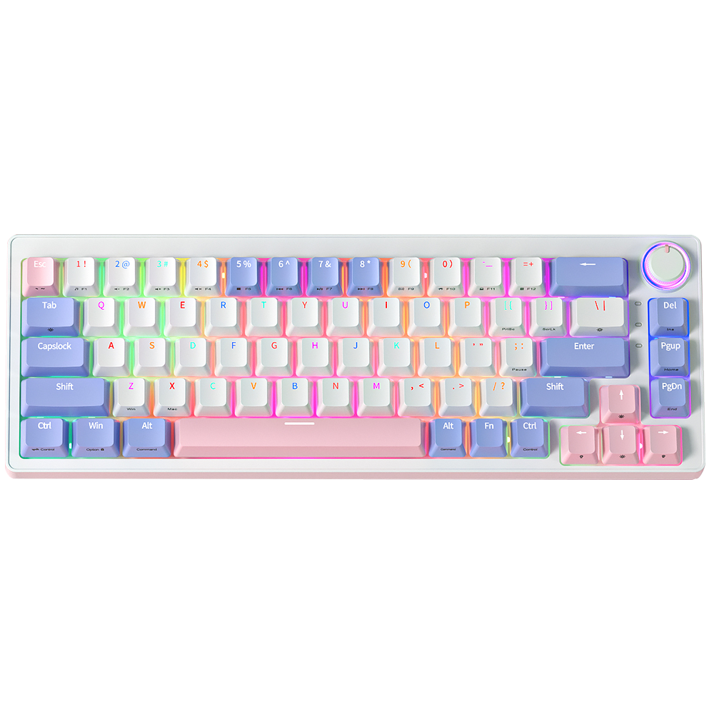 Abucow 68 Keys RGB Hotswap Wirless Mechanical Gaming Keyboard