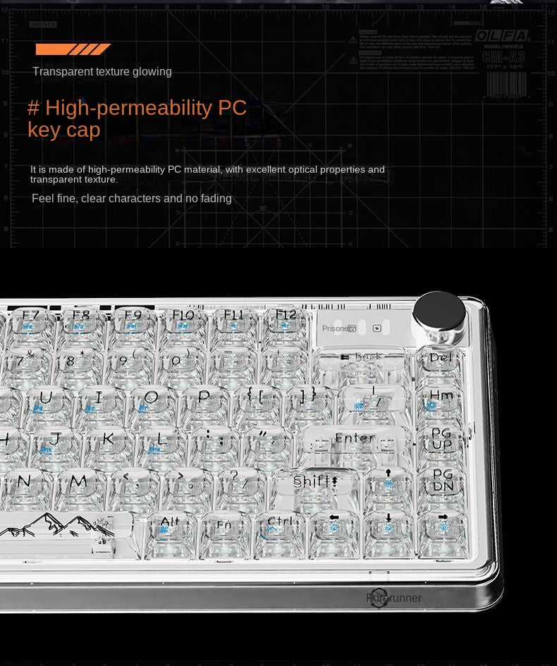 Wireless RGB Backlit Hot-swappable Mechanical Gaming keyboard