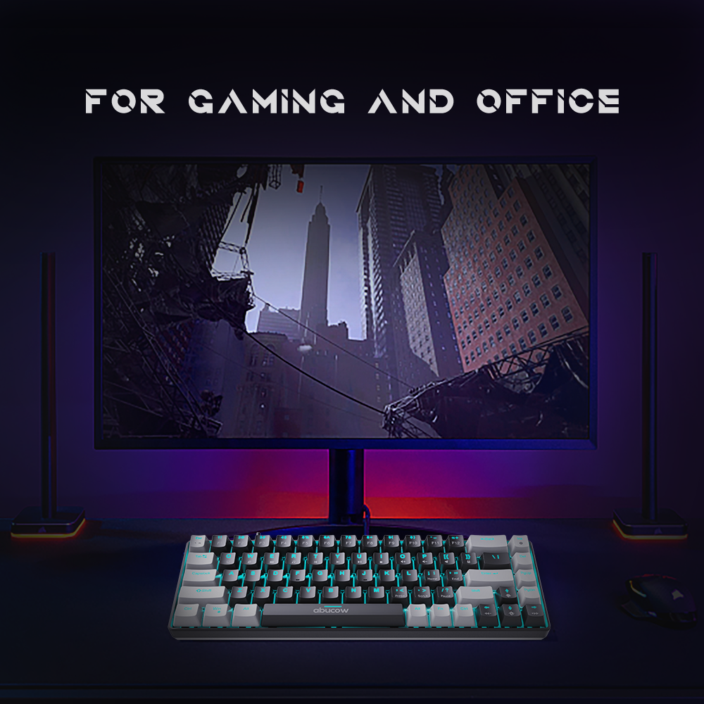 60% Blue Backlit Mechanical Keyboard (SKU:K68-GB)