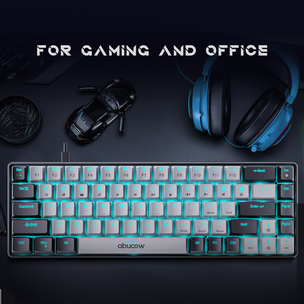 K68 Mechanische Gaming-Tastatur mit blauer Hintergrundbeleuchtung