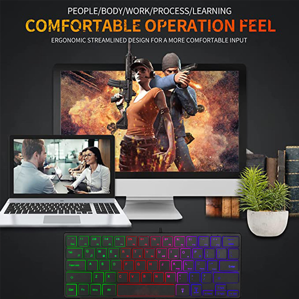 60% RGB Backlit Mini Keyboard (SKU:K64-B)