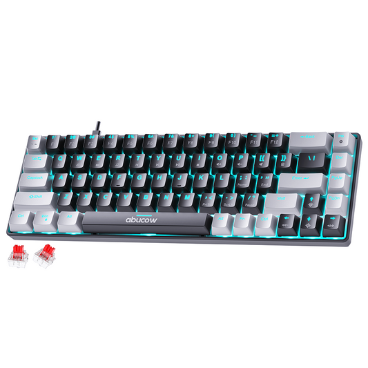 60% Blue Backlit Mechanical Keyboard (SKU:K68-GB)