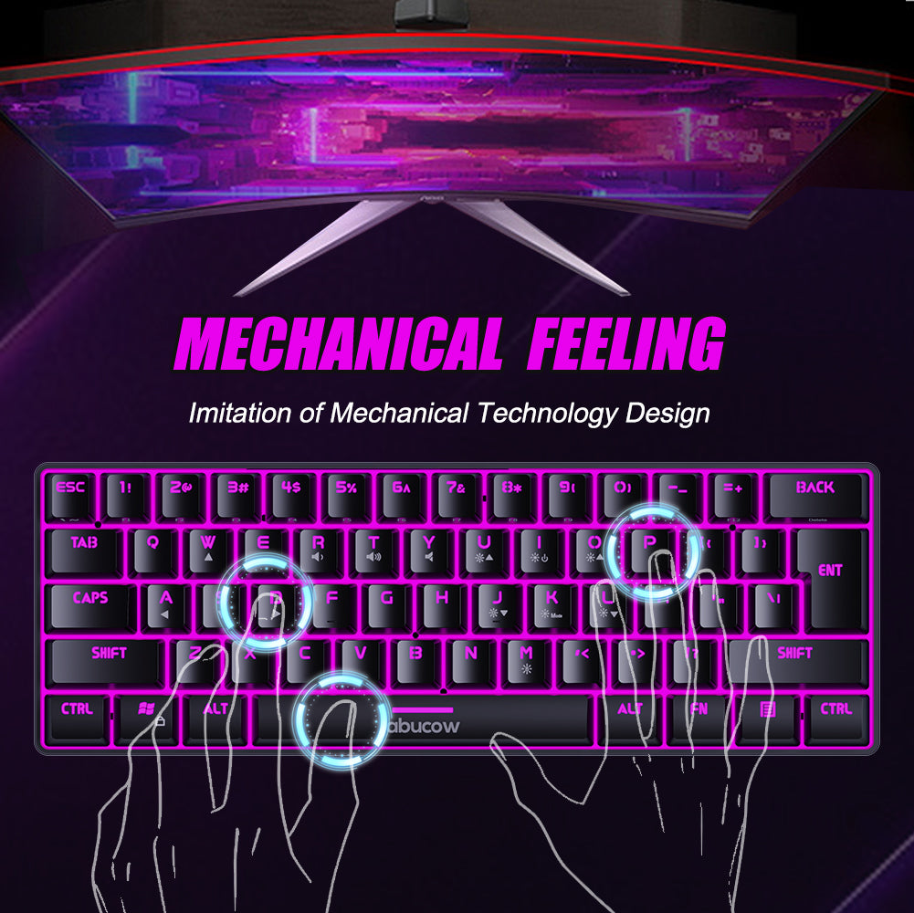 60% RGB Backlit Gaming Keyboard (SKU:K61-B)