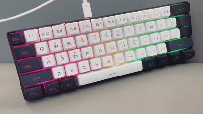 Abucow RGB Keyboard K61-WB