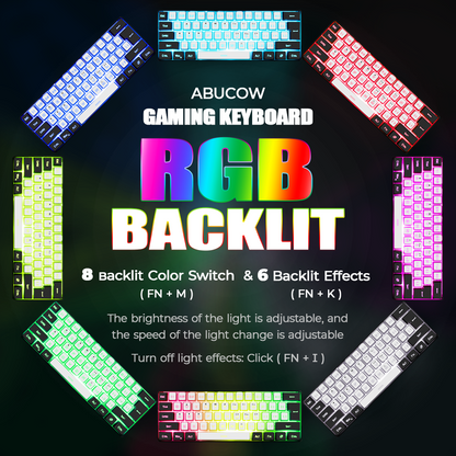 60% RGB Backlit Gaming Keyboard (SKU:K61-WB)